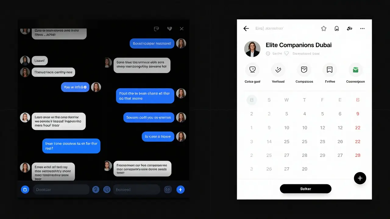 Contrasting digital interfaces: safe, transparent booking system versus deceptive social media scams.